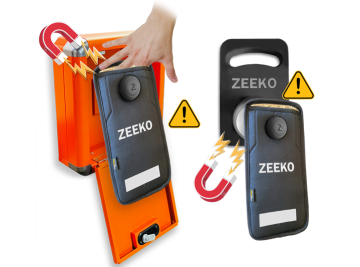 Safety warnings associated with a magnetic unlocking device.