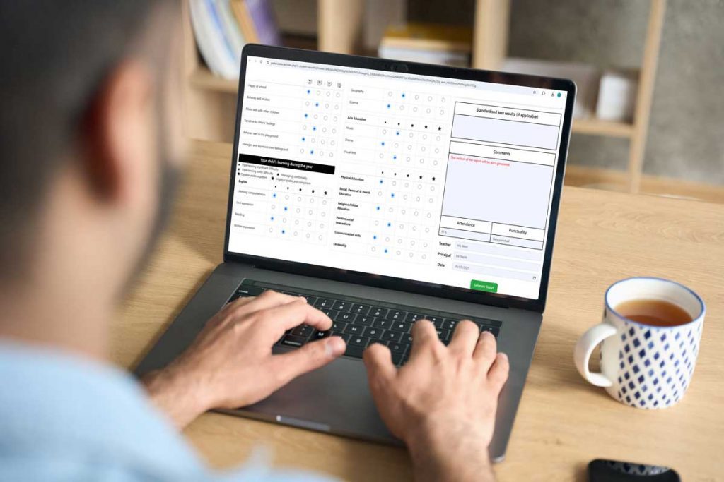 Teacher Completing report card