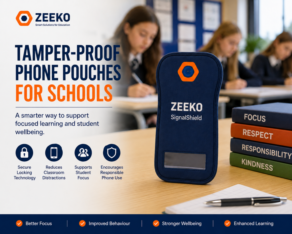 Tamper Proof Phone Pouch For Schools